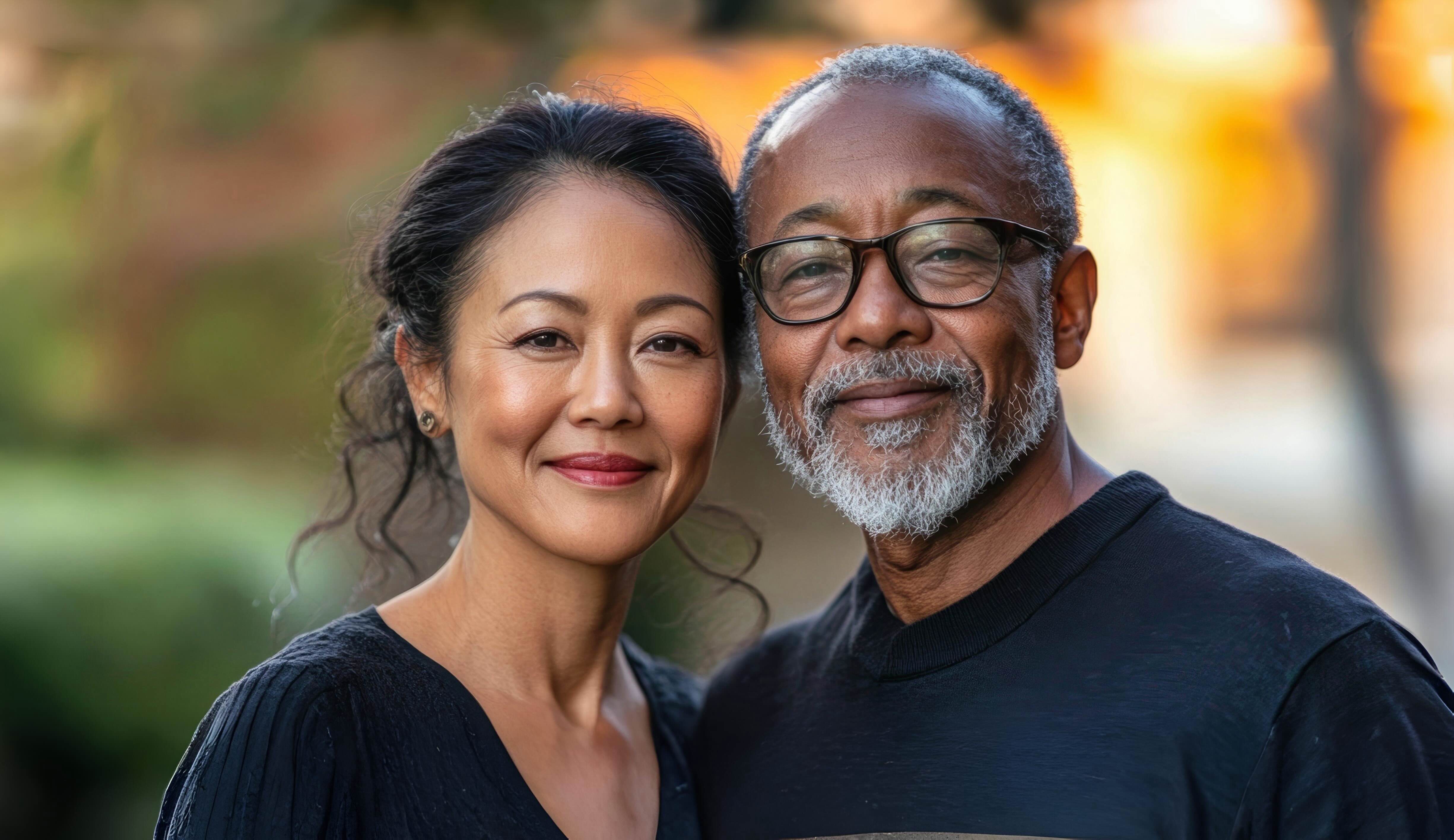 A happy smiling couple