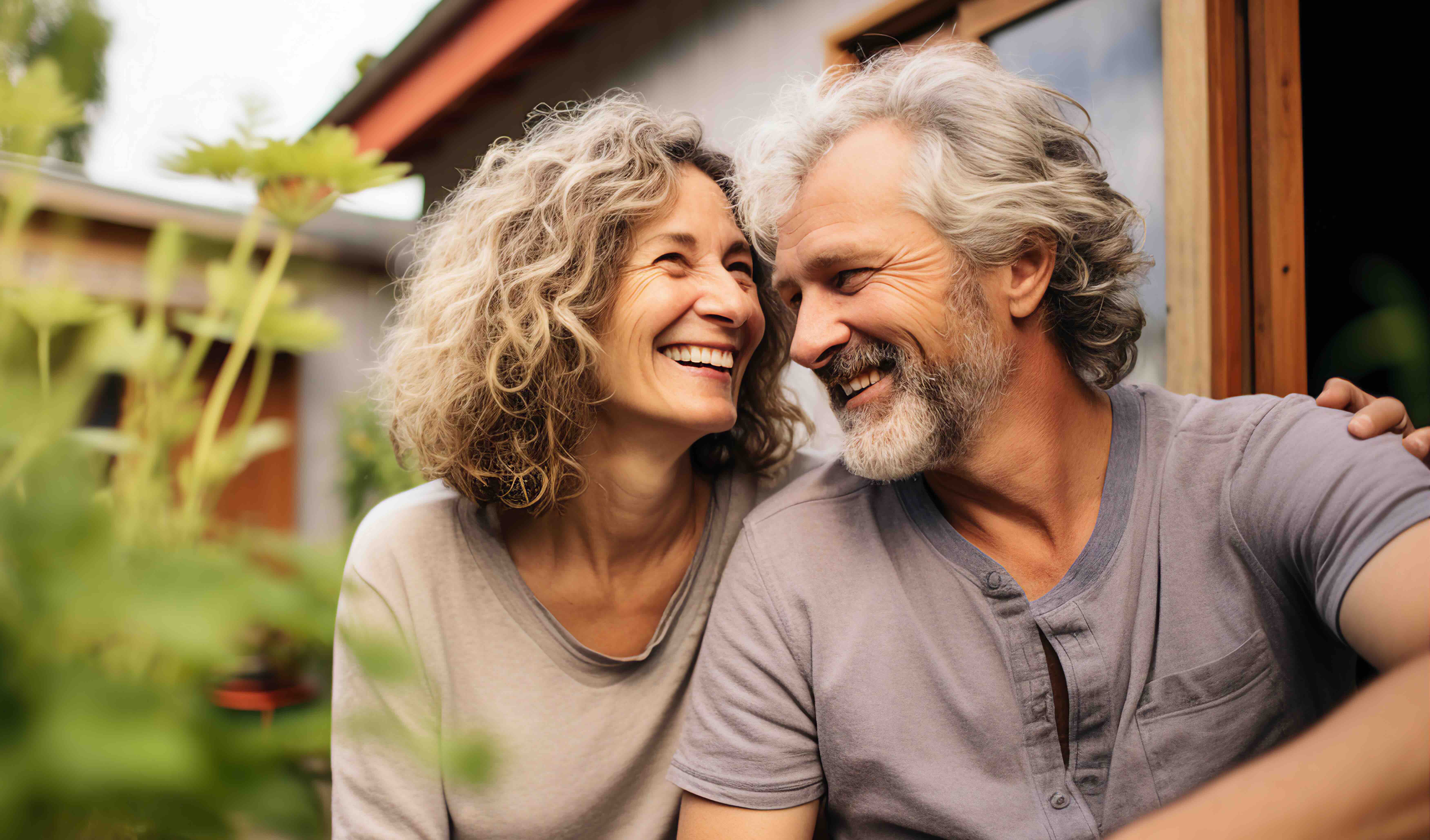 A happy smiling couple